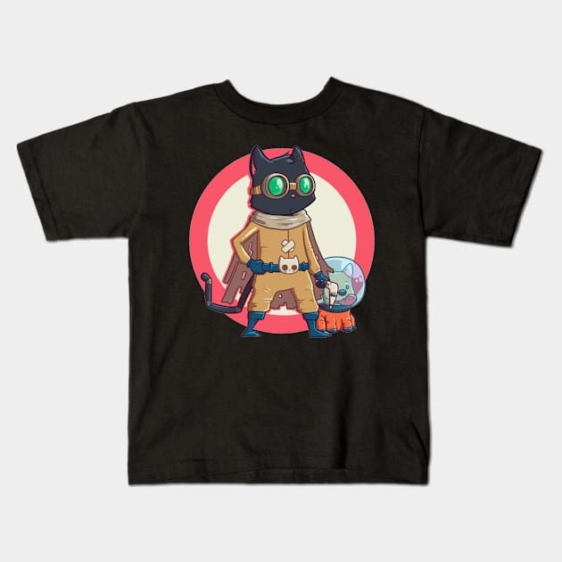 Space Thief Kids T-Shirt by Susto